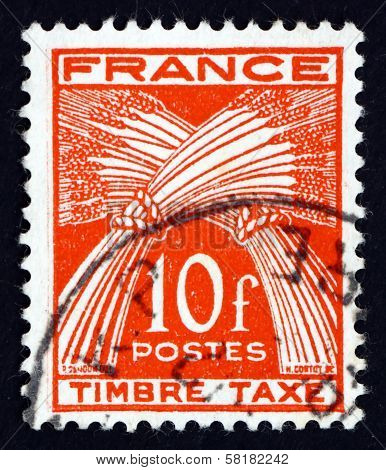 Postage Stamp France 1947 Sheaves Of Wheat