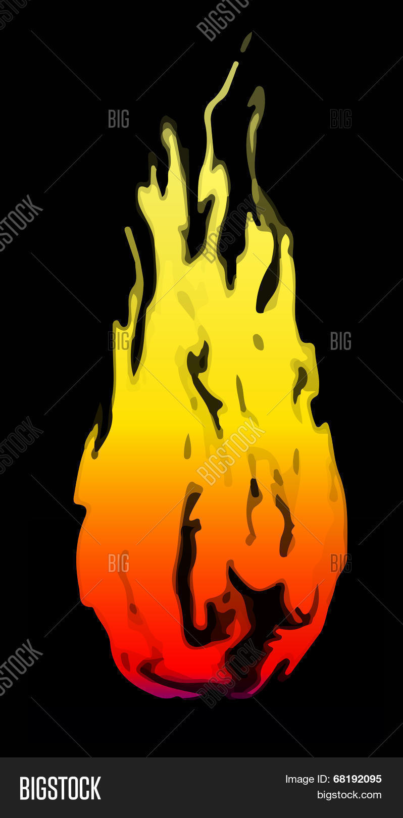 Fire Frame Vector Vector & Photo (Free Trial) | Bigstock