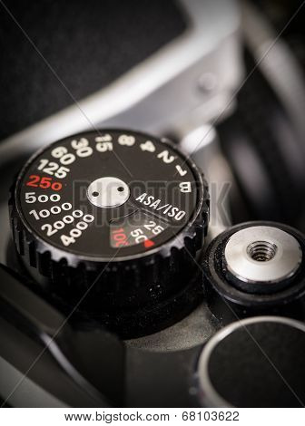 Retro Camera Shutter Speed Knob