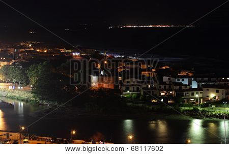 Night View Of Castiglion Della Pescaia, Italy