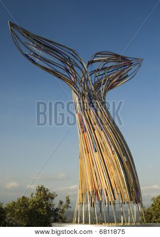 Statue de nageoire de baleine