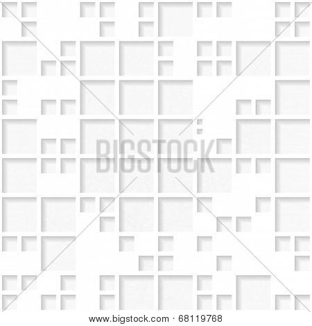 Seamless White Rectangular Origami Pattern. Eps10