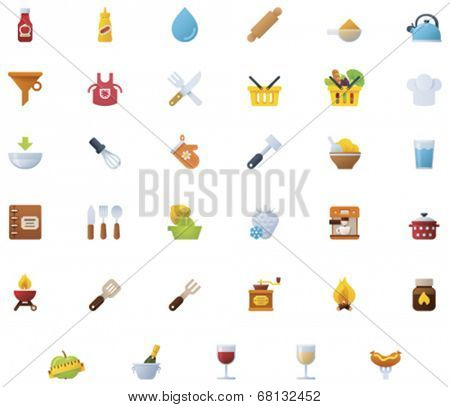 Cooking icon set