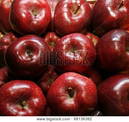 Group of red apples