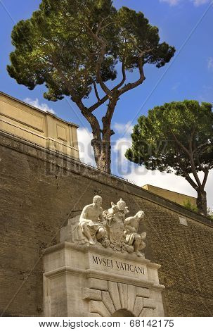 Entrance To The Vatican Museums, Rome, Italy