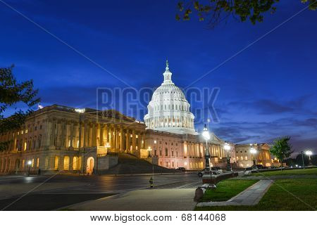 United States Capitol at night - Washington D.C.