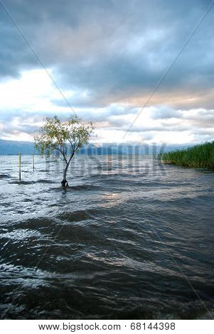Stormy weather over Lake Prespa