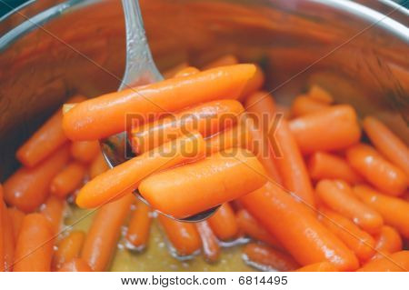 stewed baby carrots