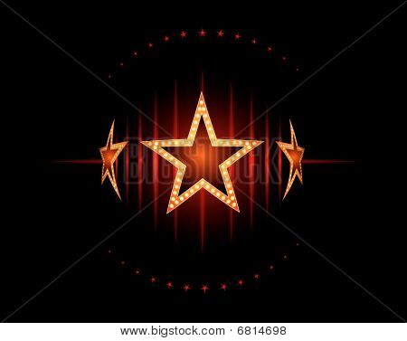 Stars in red