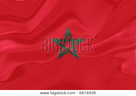 Flag i Morrocco bølget