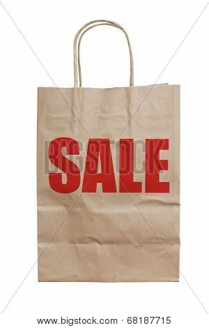 Blank Brown Paper Bag.