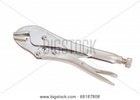 Locking Pliers With Closed Jaws.