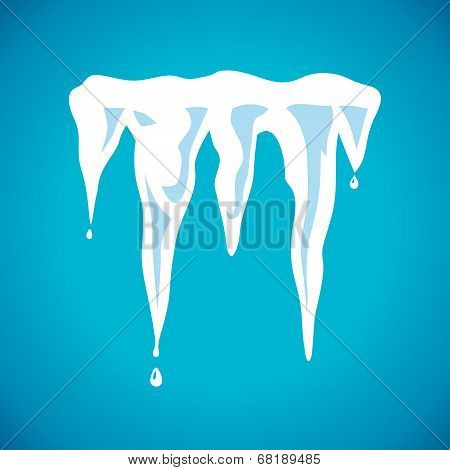 Vector spring icicles