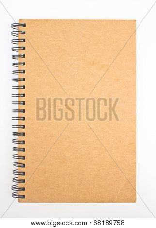 Recycled Paper Notebook Front Cover.