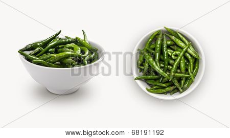 green chili in a bowl