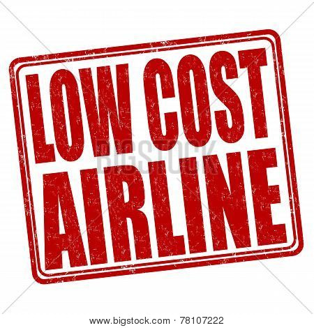 Low Cost Airline Stamp