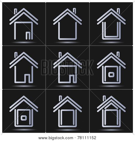 Set Of Vector Icons. House.