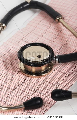 Stethoscope With Cardiogram