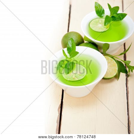 Mint Infusion Tea Tisane With Lime