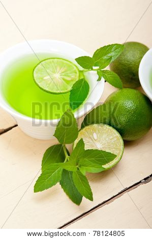 Mint Infusion Tea Tisane With Lime