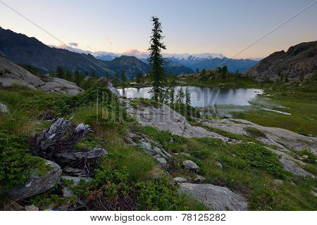 High Altitude Alpine Lake
