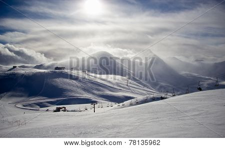 Winter Time In Alps