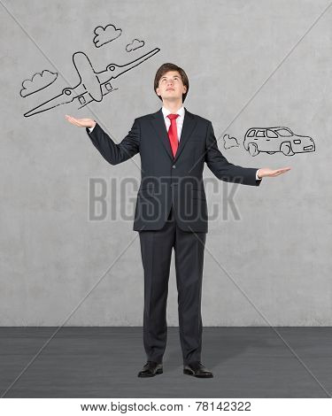 Businessman Presents