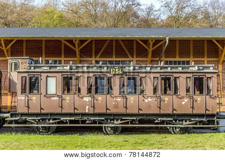 Famous Old Train In Station Seebad Heringsdorf