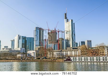 Skyline Of Frankfurt, Germany
