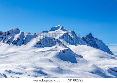 View of the mountain La Grande-Motte.