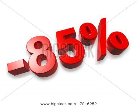 85 % Osmdesát pět procent