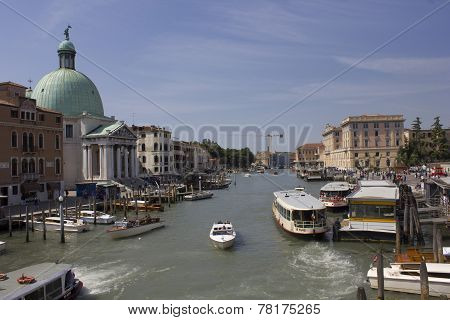 View Of Venice From Ponte Degli Scalzi