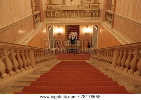 La Fenice Theatre, Interior. Detail Of The Stairs