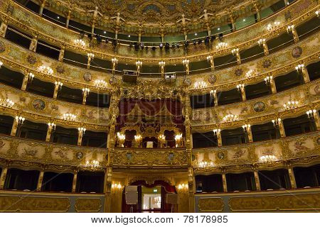 Interior of La Fenice Theatre