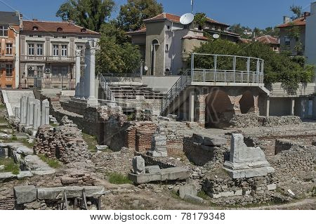 The ancient stadium Philipopolis in Plovdiv, Bulgaria.