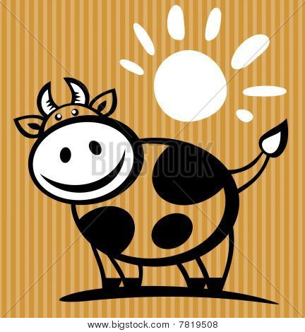 Cow.eps de desenhos animados
