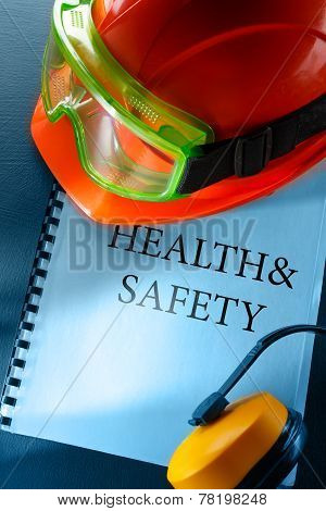 Goggles, Earphones And Red Helmet