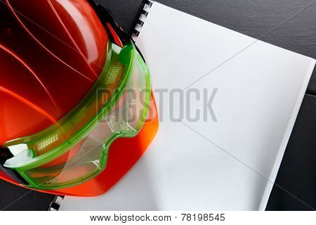 Goggles And Red Helmet