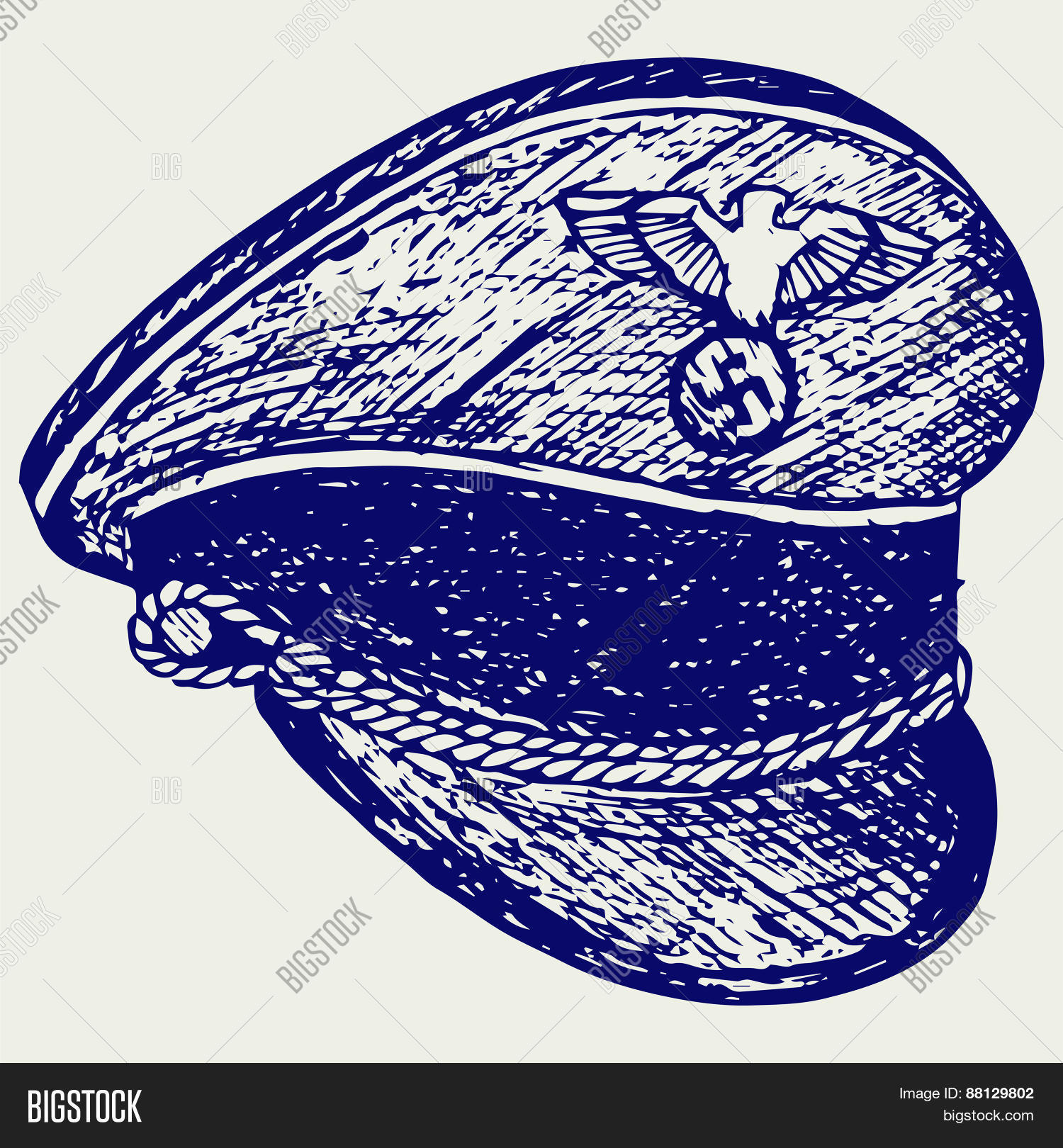 German Cap Wwii Vector \u0026 Photo (Free 