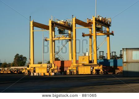 Gummi dæk Gantry kran
