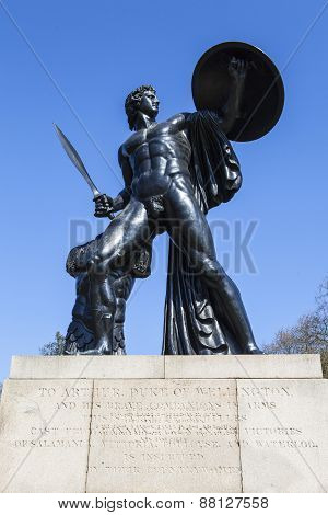 Wellington Monument In Hyde Park