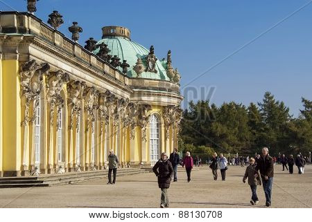 Sanssouci Palace In Potsdam, Germany