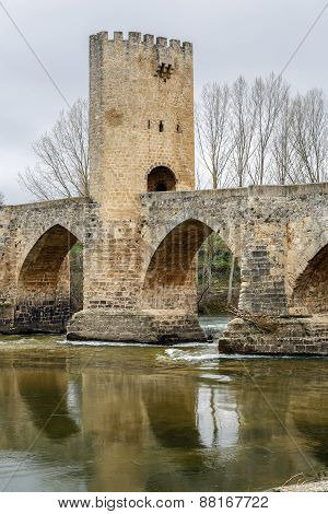 Medieval Bridge Of Frias In Burgos