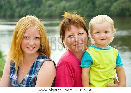 Mère avec enfants