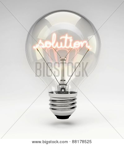 Concept Light Bulb - Solution