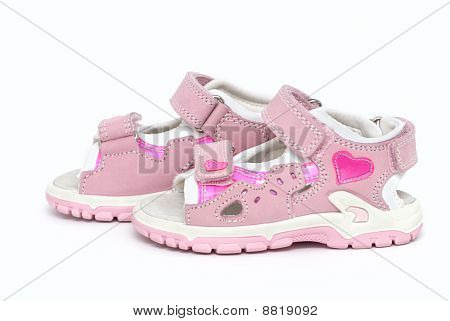 Liten flicka sandaler