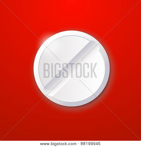 pill on color background