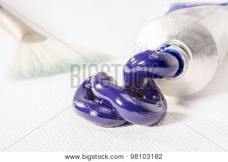 French Ultramarine Oil Paint