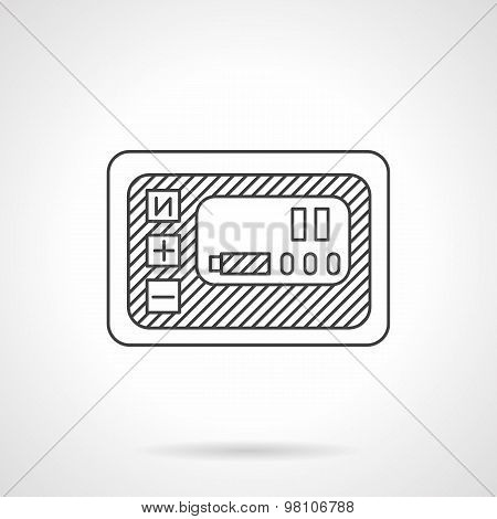 Smart panel line vector icon