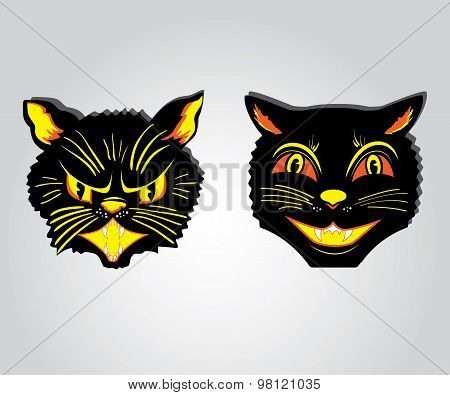 Evil and good funny cats